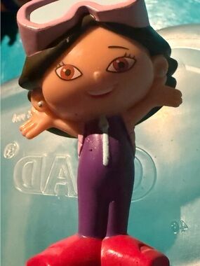 Disney Purple Play Figure with Pink Goggles and Red Shoes